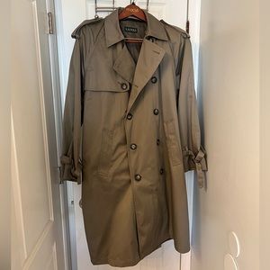 Ralph Lauren LRL Mens 40S Edmond Trench Coat Removable Wool Collar/Liner